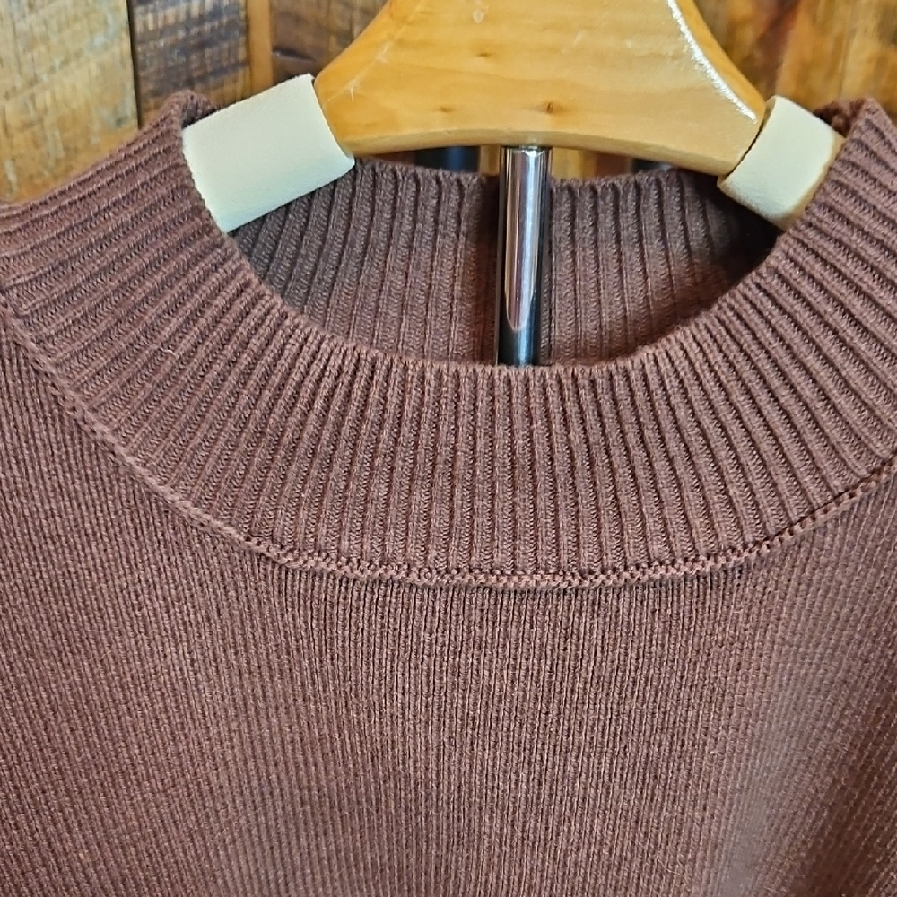 216 Zenana Cozy Brown Sweater - Picture 2 of 7